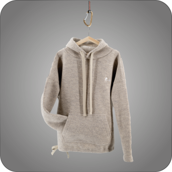 Boiled wool hoodie 100% virgin wool hoodie for adults unisex made in Germany